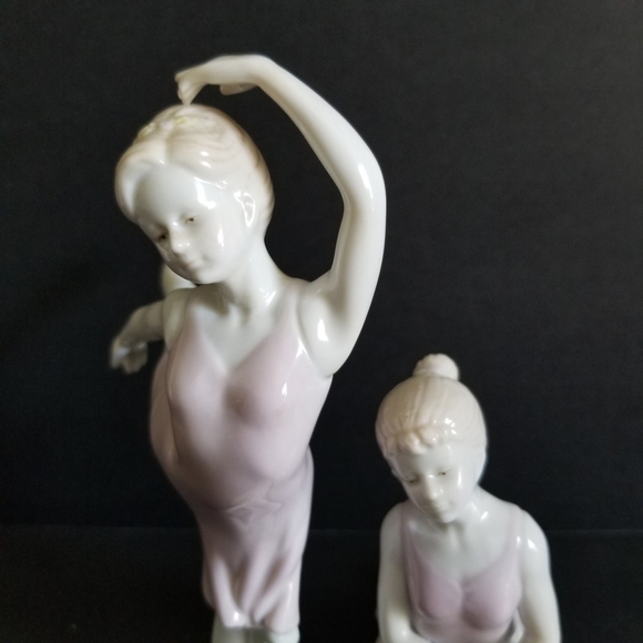 Russ Porcelain Handpainted Ballerinas Set of 2 - Picture 5 of 8